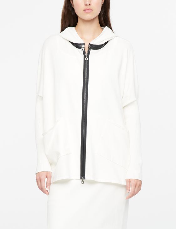 Sarah Pacini Vest met kap – viscose stretch