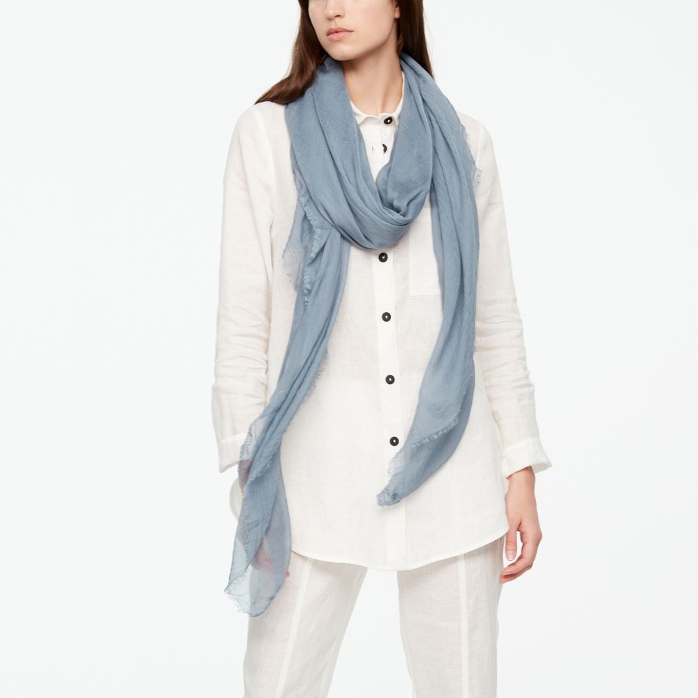 Sarah Pacini SHAWL SCARF - FRAYED EDGES