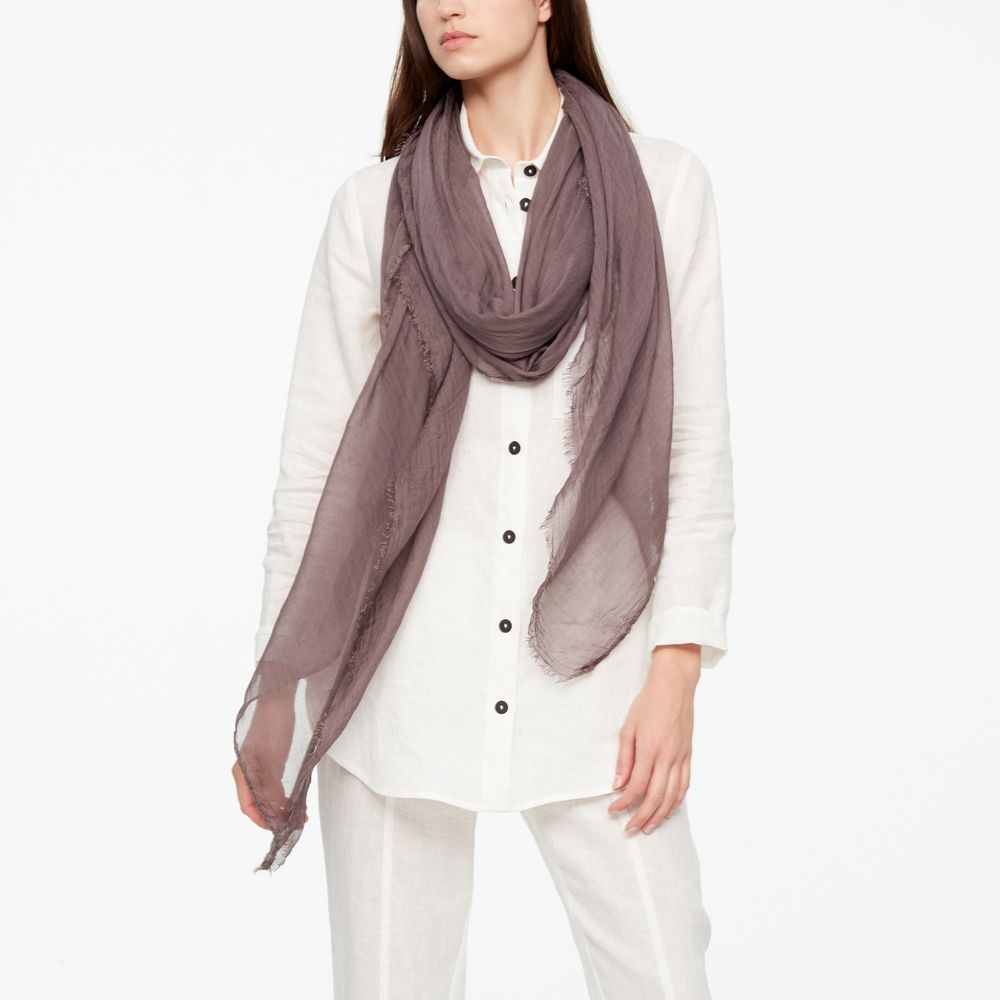 Sarah Pacini SHAWL SCARF - FRAYED EDGES