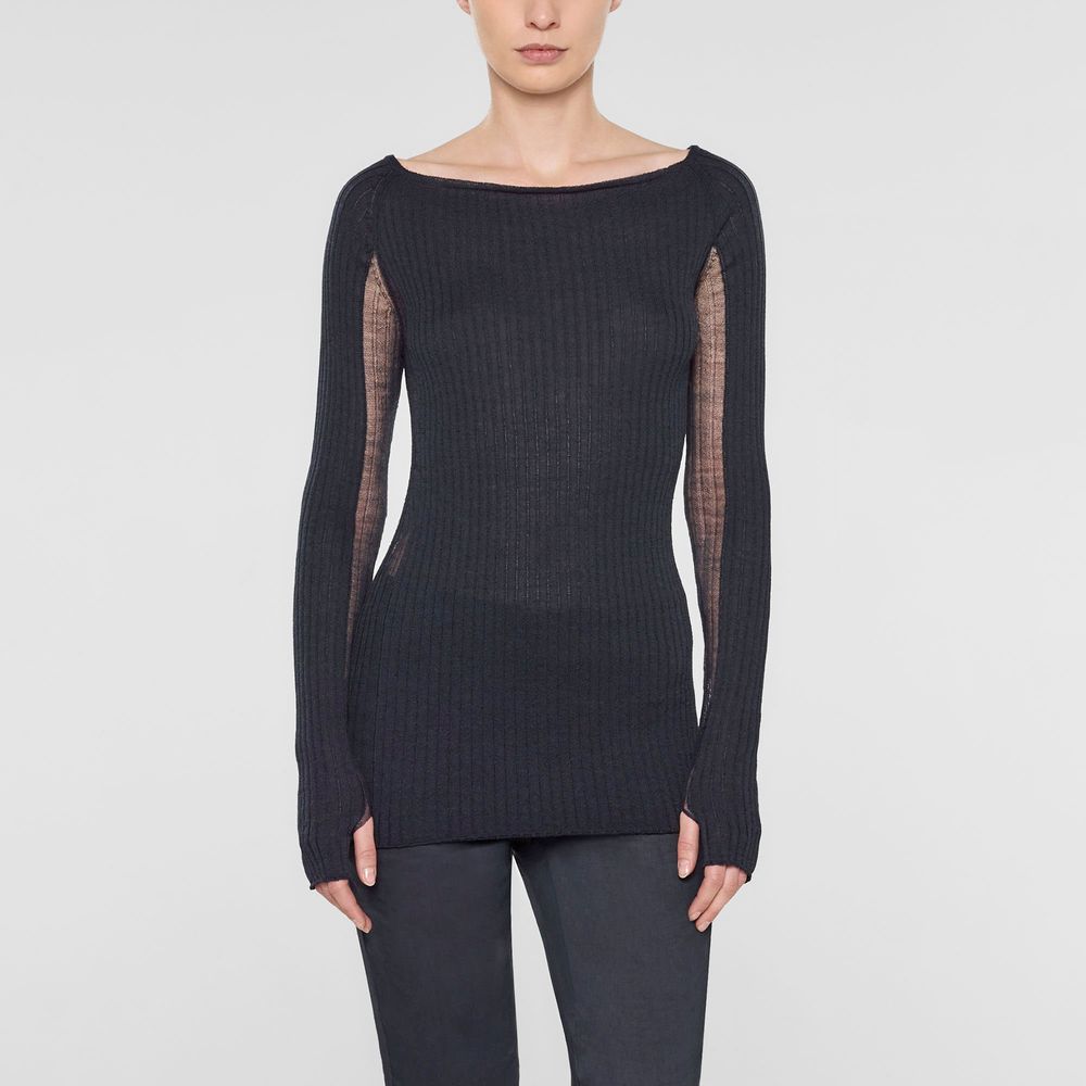 Sarah Pacini Long fitted sweater
