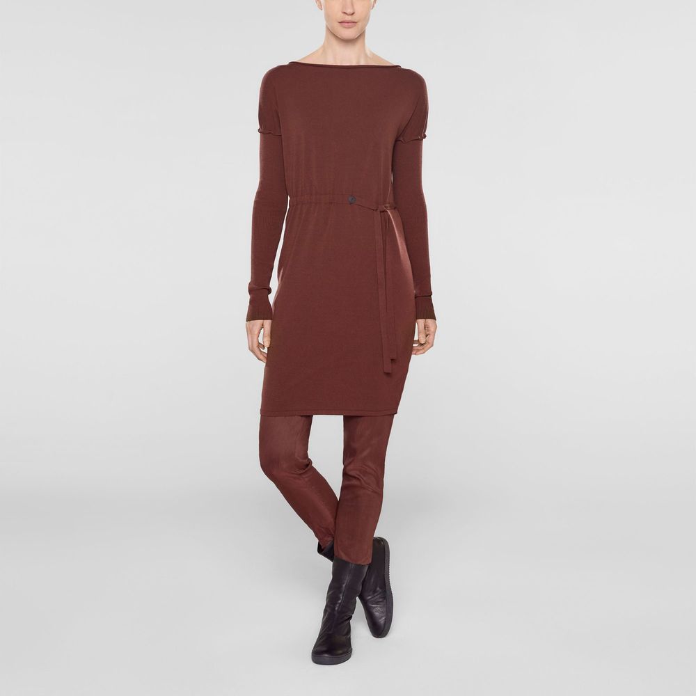 Sarah Pacini Langer sweater mit weichem gürtel