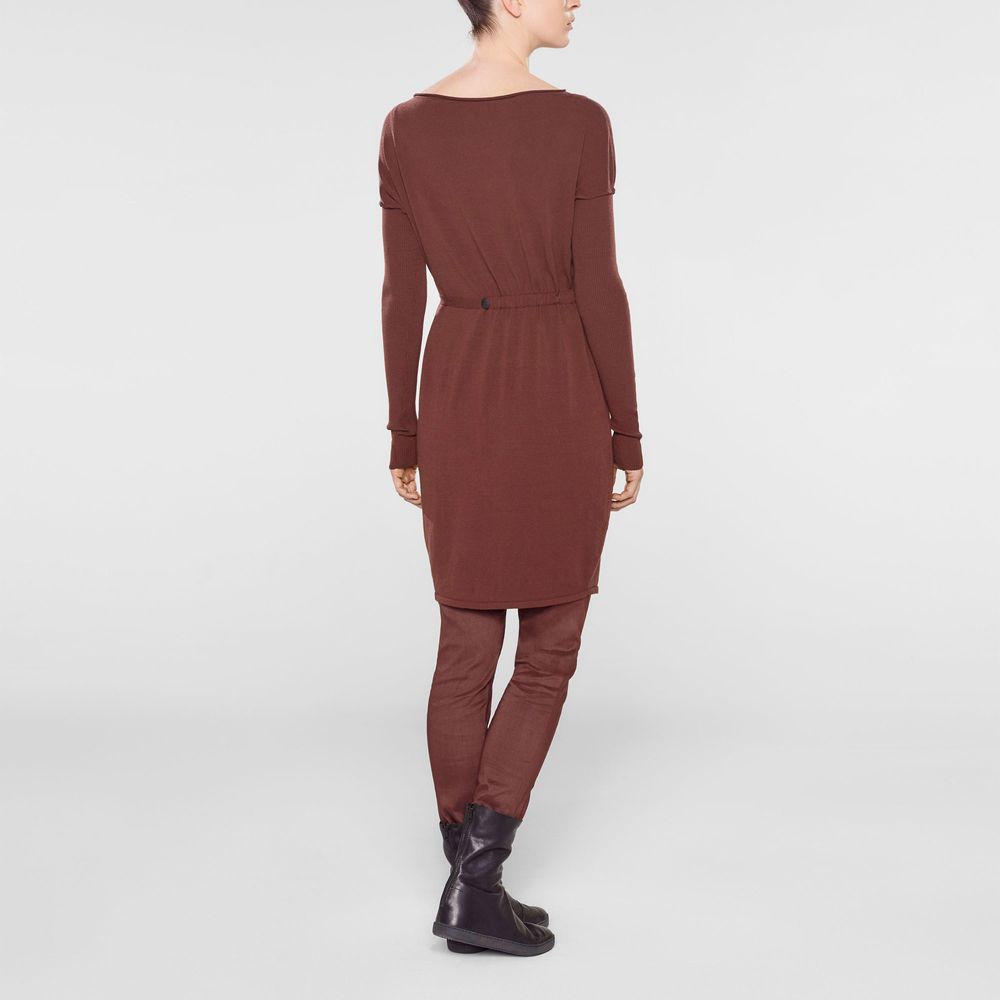 Sarah Pacini Langer sweater mit weichem gürtel