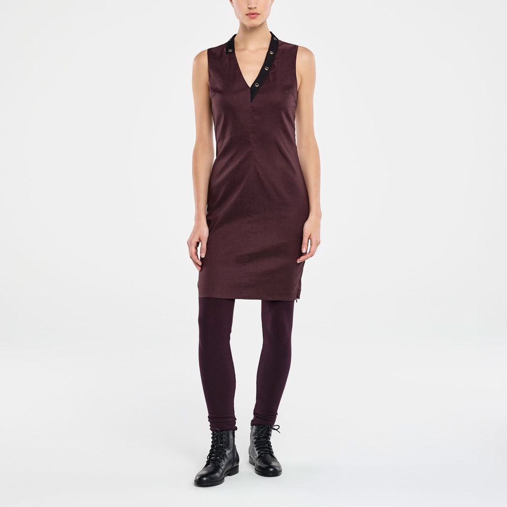 Sarah Pacini KNEE-LENGTH DRESS - STRETCH LINEN