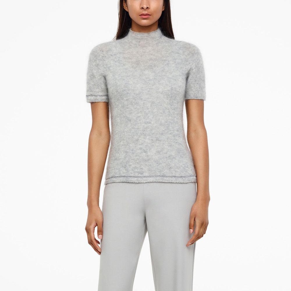 Sarah Pacini MOHAIR-MERINO-SWEATER - SCHIMMERNDER STRICK