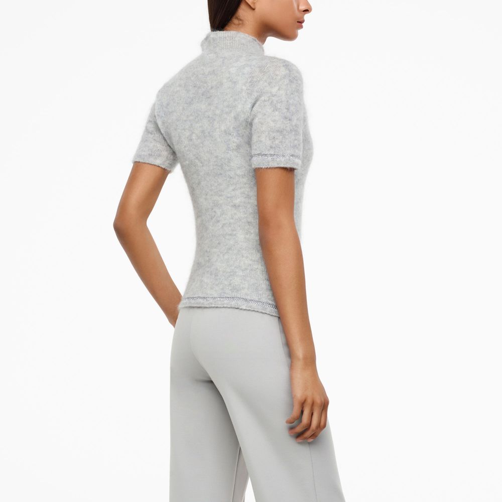 Sarah Pacini MOHAIR-MERINO-SWEATER - SCHIMMERNDER STRICK