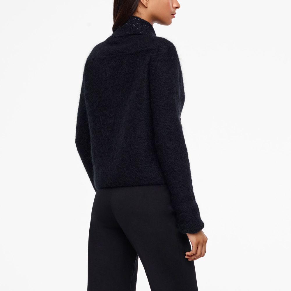 Sarah Pacini MOHAIR-MERINO-CARDIGAN - SCHIMMERNDER STRICK