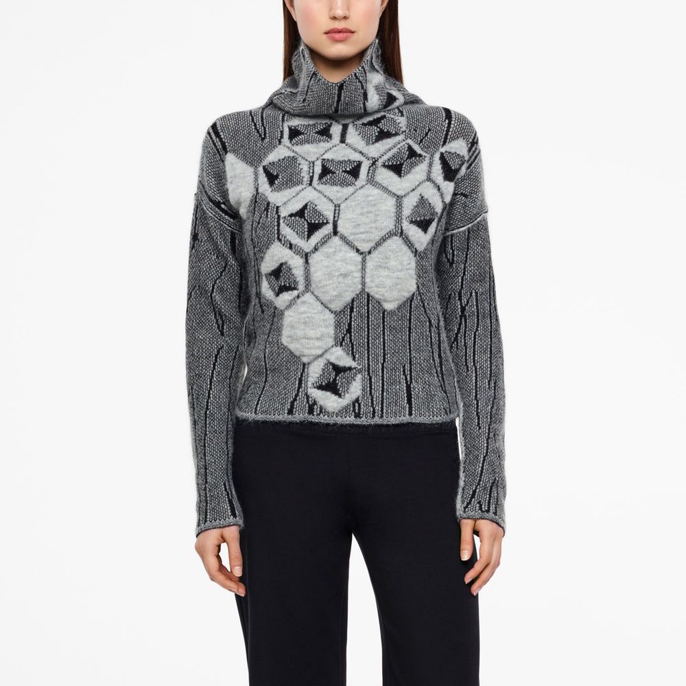 Sarah Pacini PULL JACQUARD - COL MONTANT