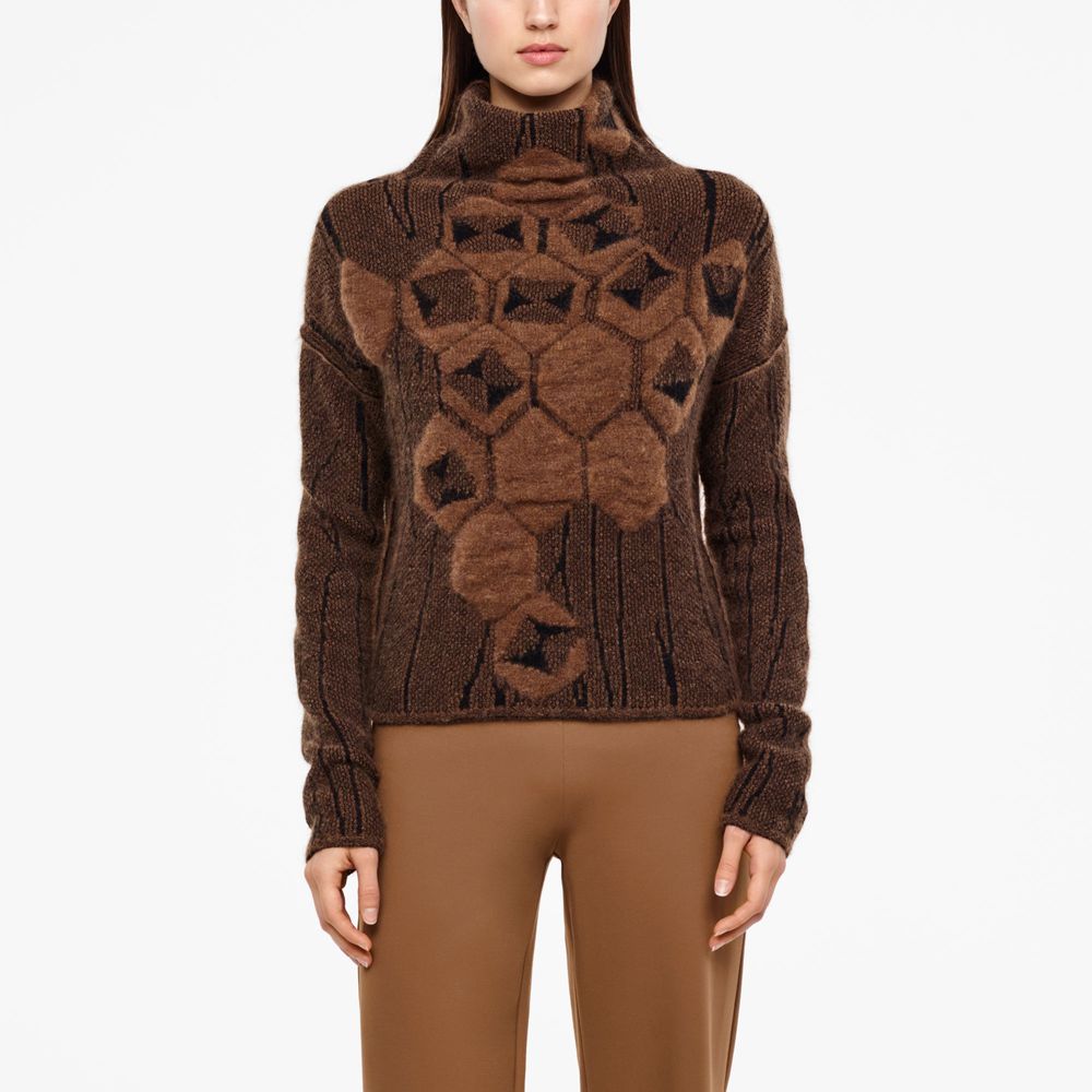 Sarah Pacini PULL JACQUARD - COL MONTANT