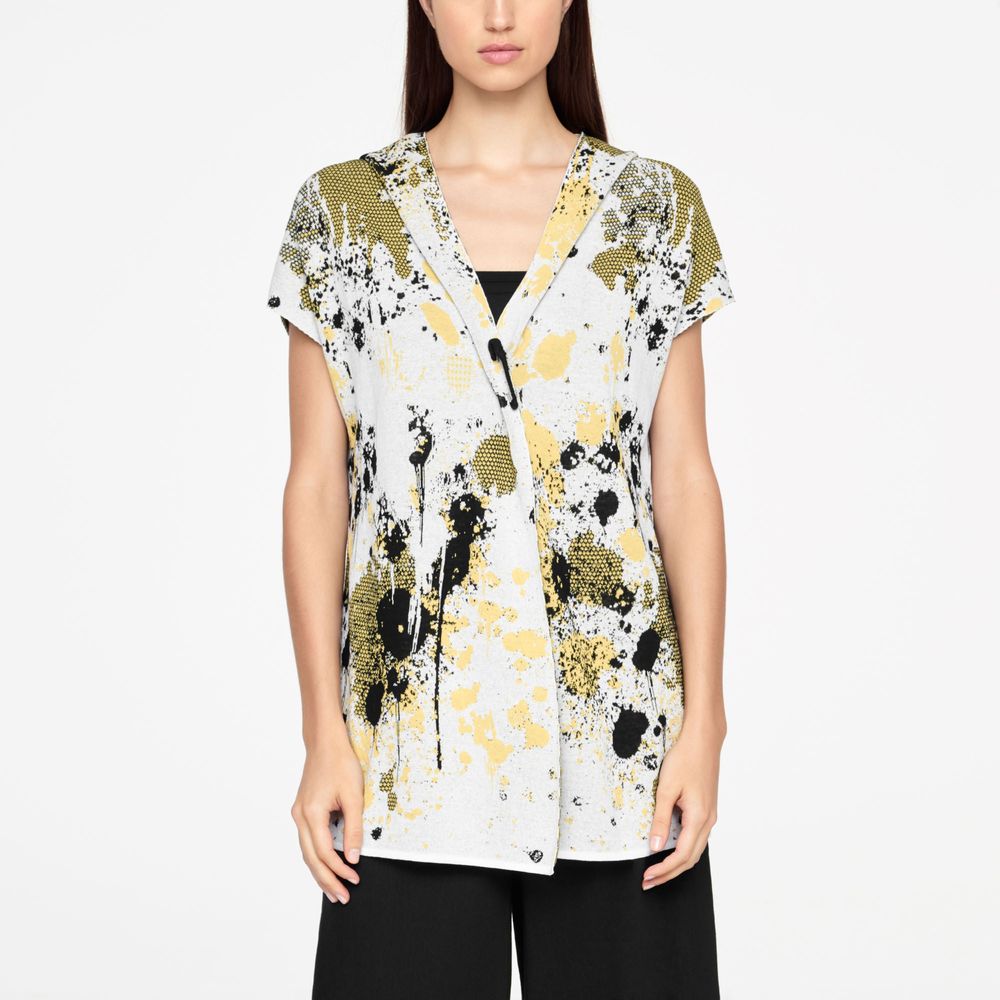 Sarah Pacini CARDIGAN MURAL - MANCHE COURTE