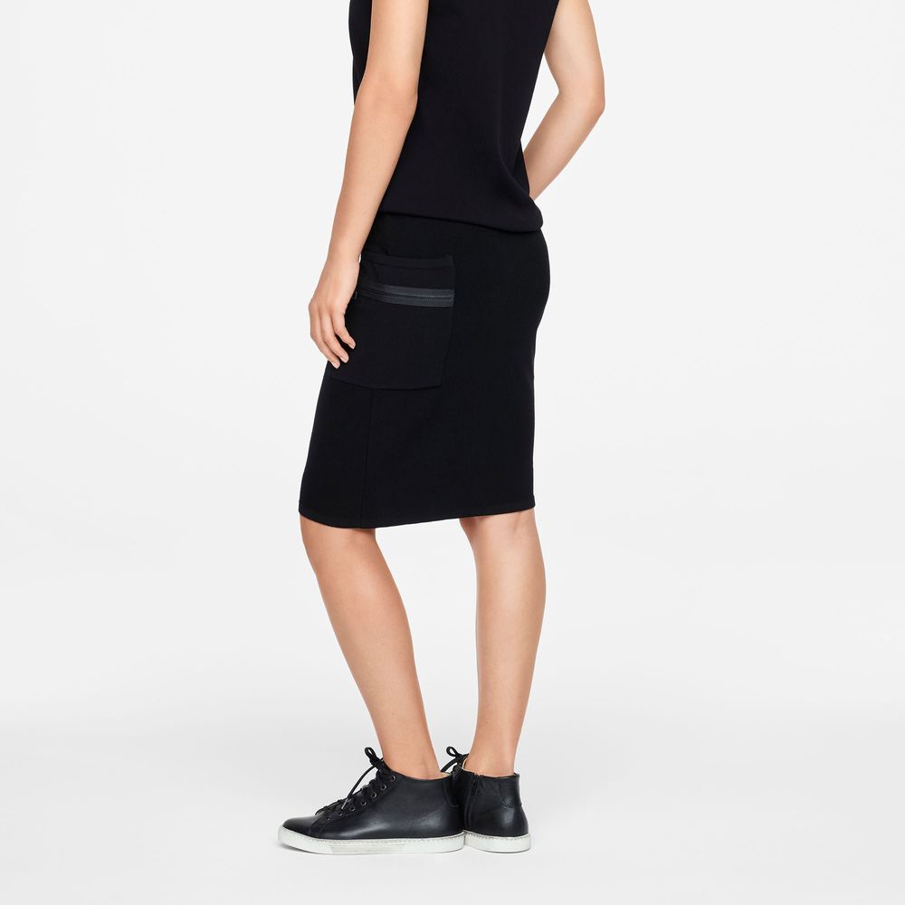 Sarah Pacini PENCIL SKIRT - ZIPPER DETAILS