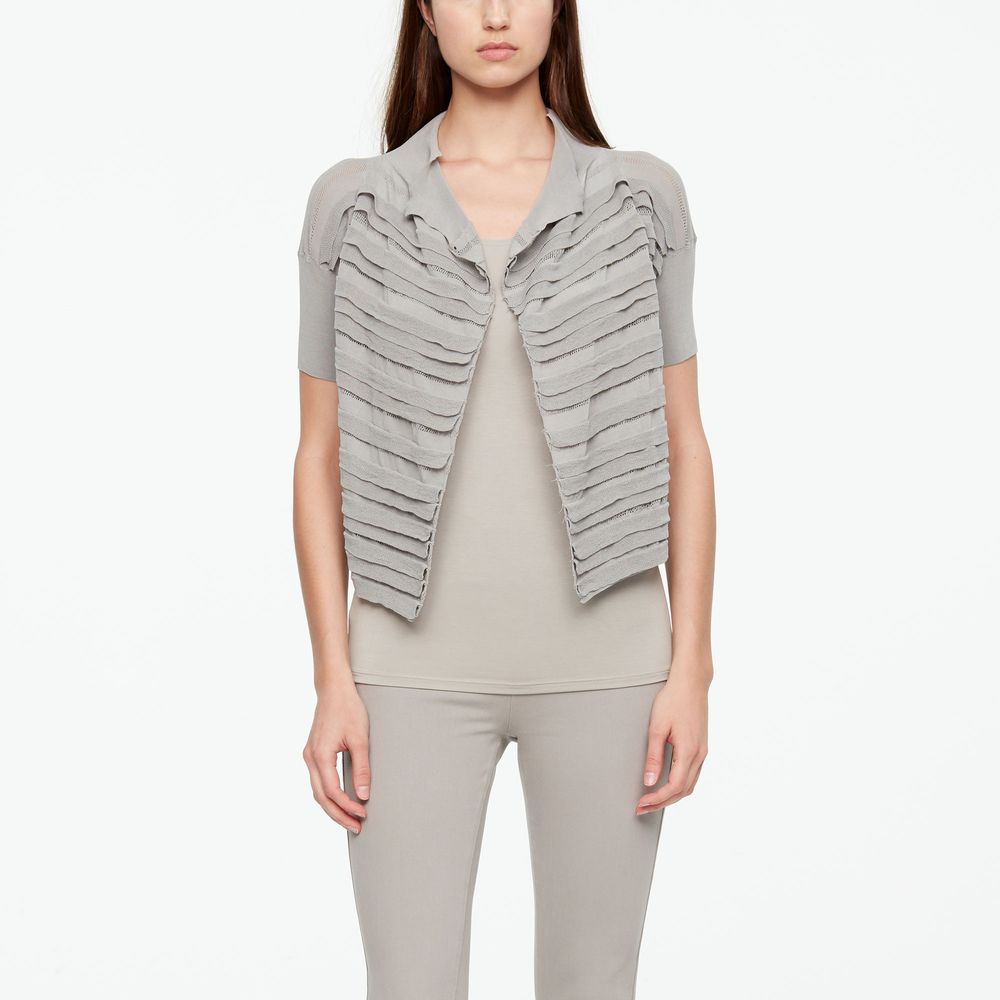 Sarah Pacini CARDIGAN - MAKO COTTON CROPPED