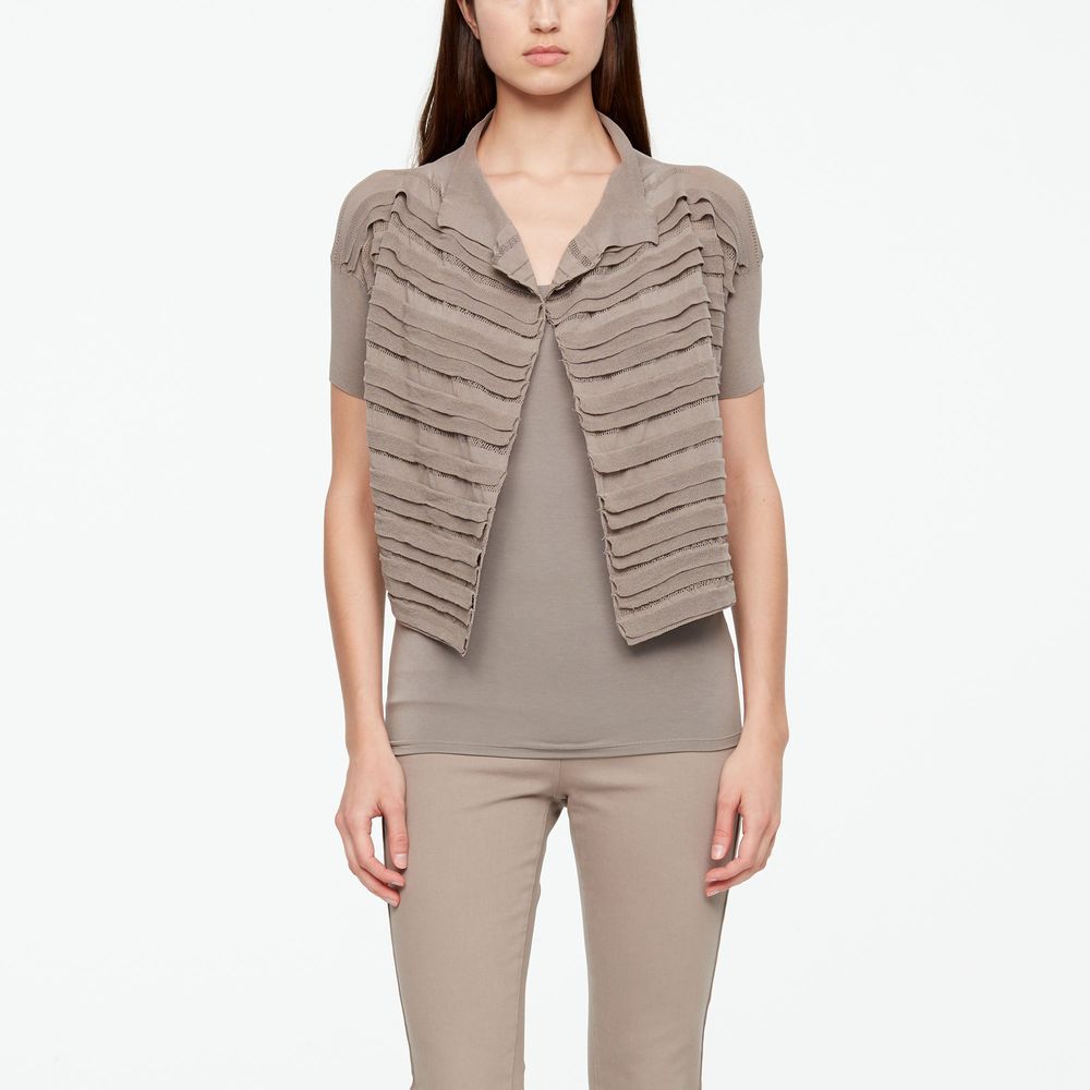 Sarah Pacini CARDIGAN - MAKO COTTON CROPPED