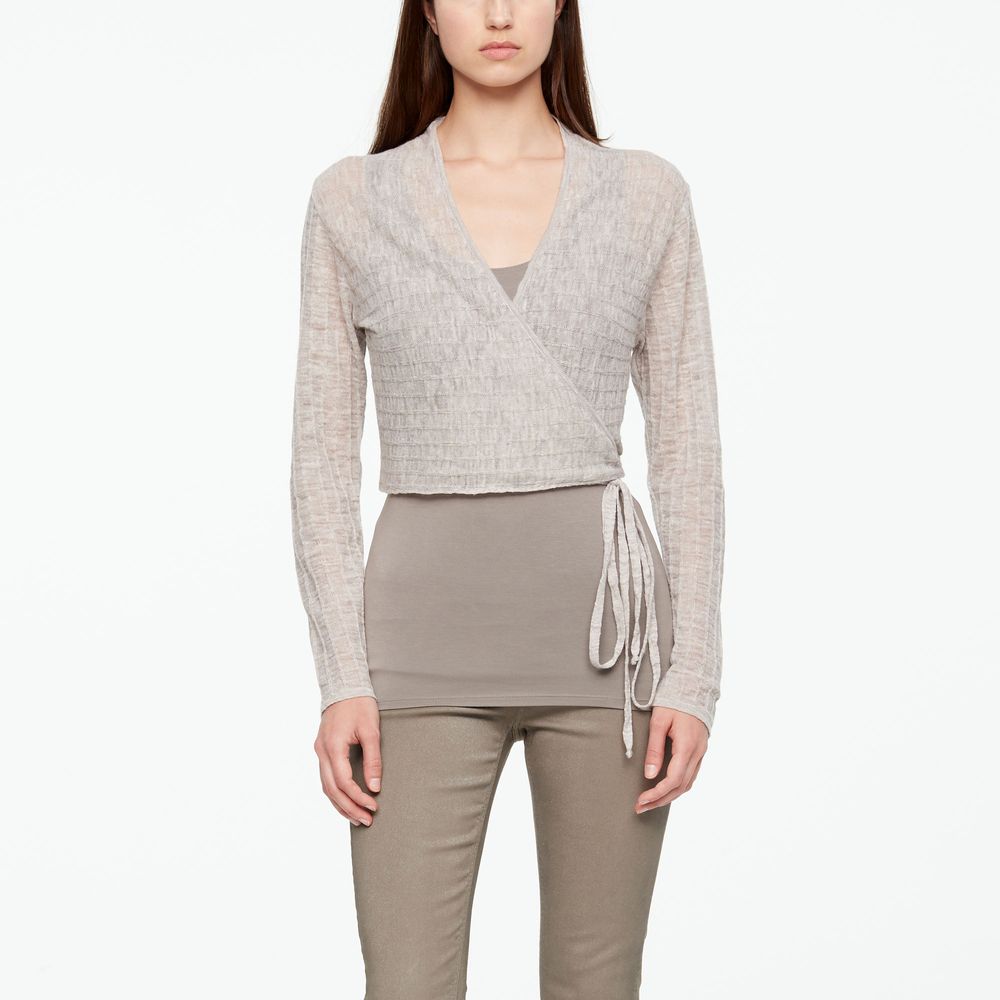 Sarah Pacini LINEN CACHE-COEUR - STRIPED