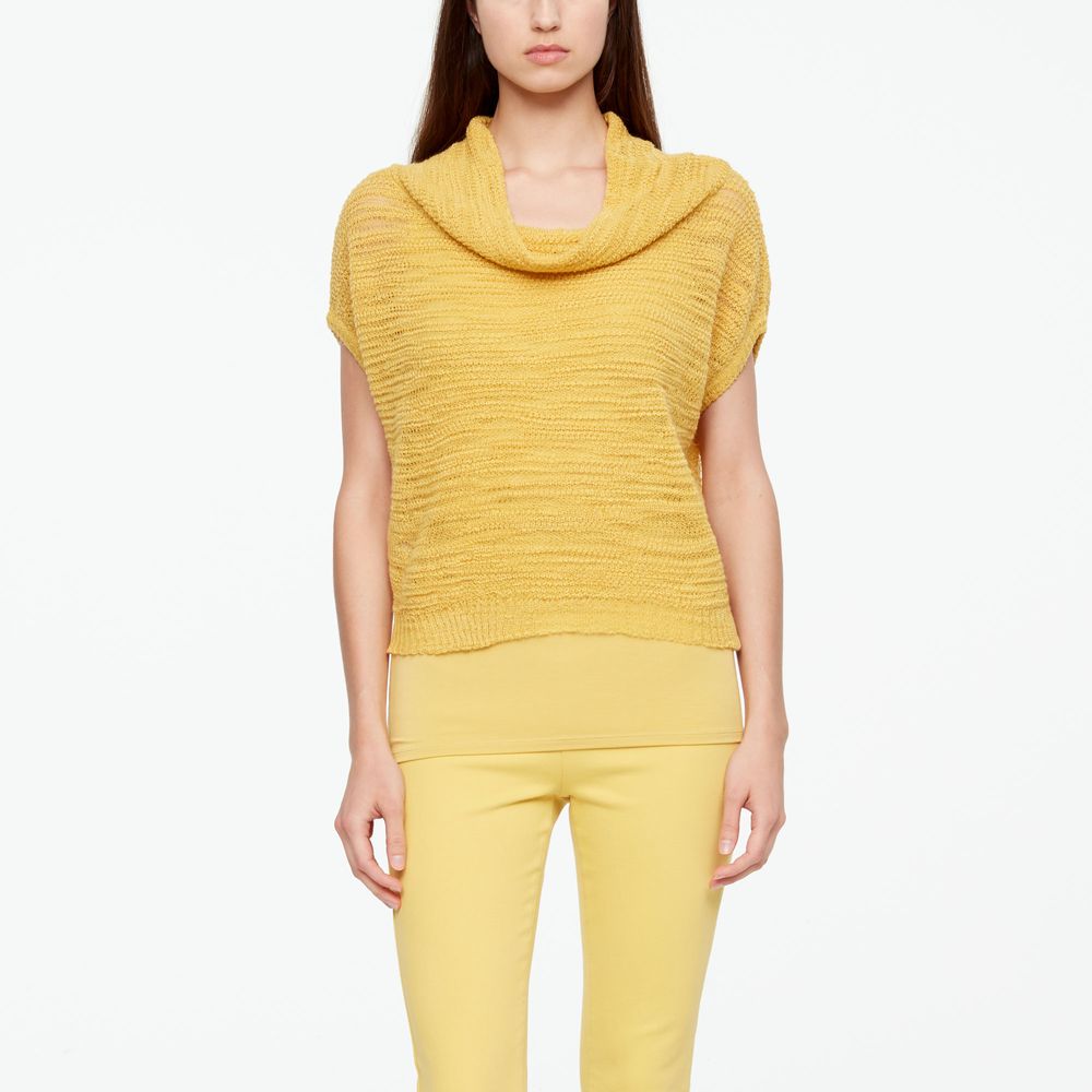Sarah Pacini OPENWORK SWEATER - KURZAERMLIG