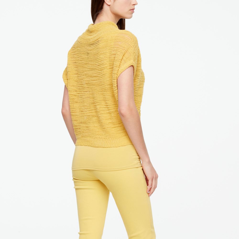Sarah Pacini OPENWORK SWEATER - KURZAERMLIG