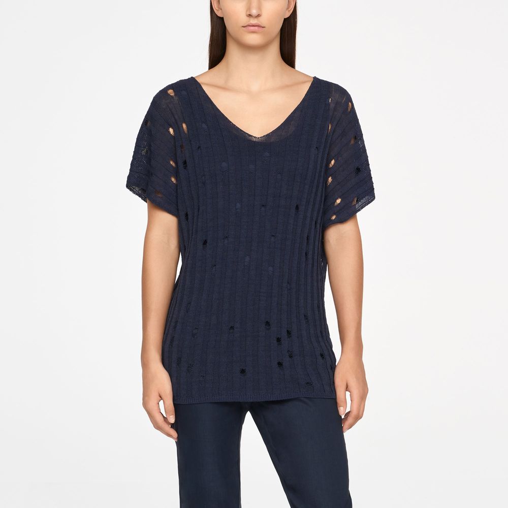 Sarah Pacini PULL EN LIN - COL V