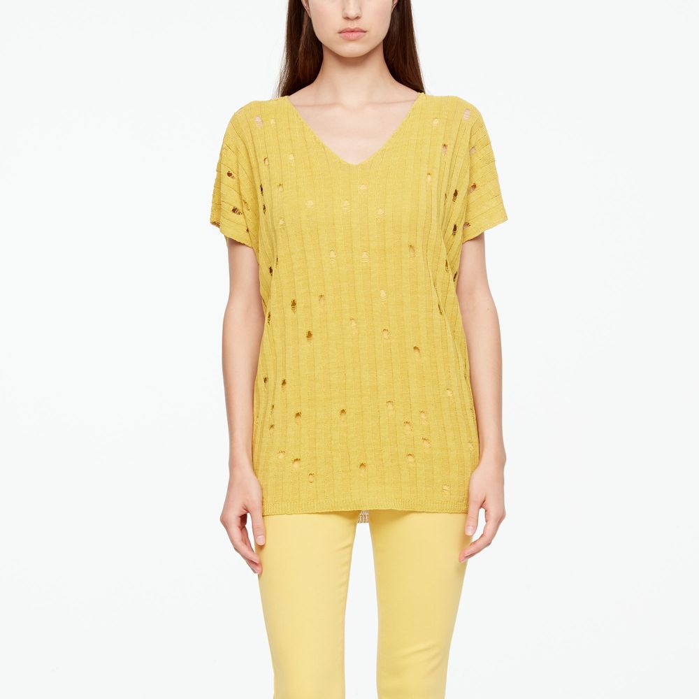 Sarah Pacini PULL EN LIN - COL V