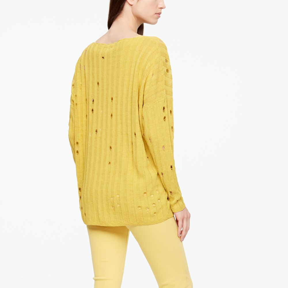 Sarah Pacini PULL EN LIN - MAILLE AJOURÉE