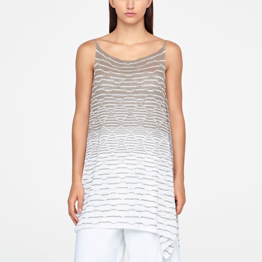 Sarah Pacini PULL EN LIN - ASYMÉTRIQUE