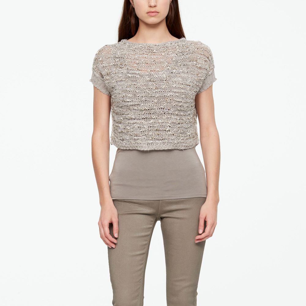 Sarah Pacini PULL COURT - COTON ET LIN