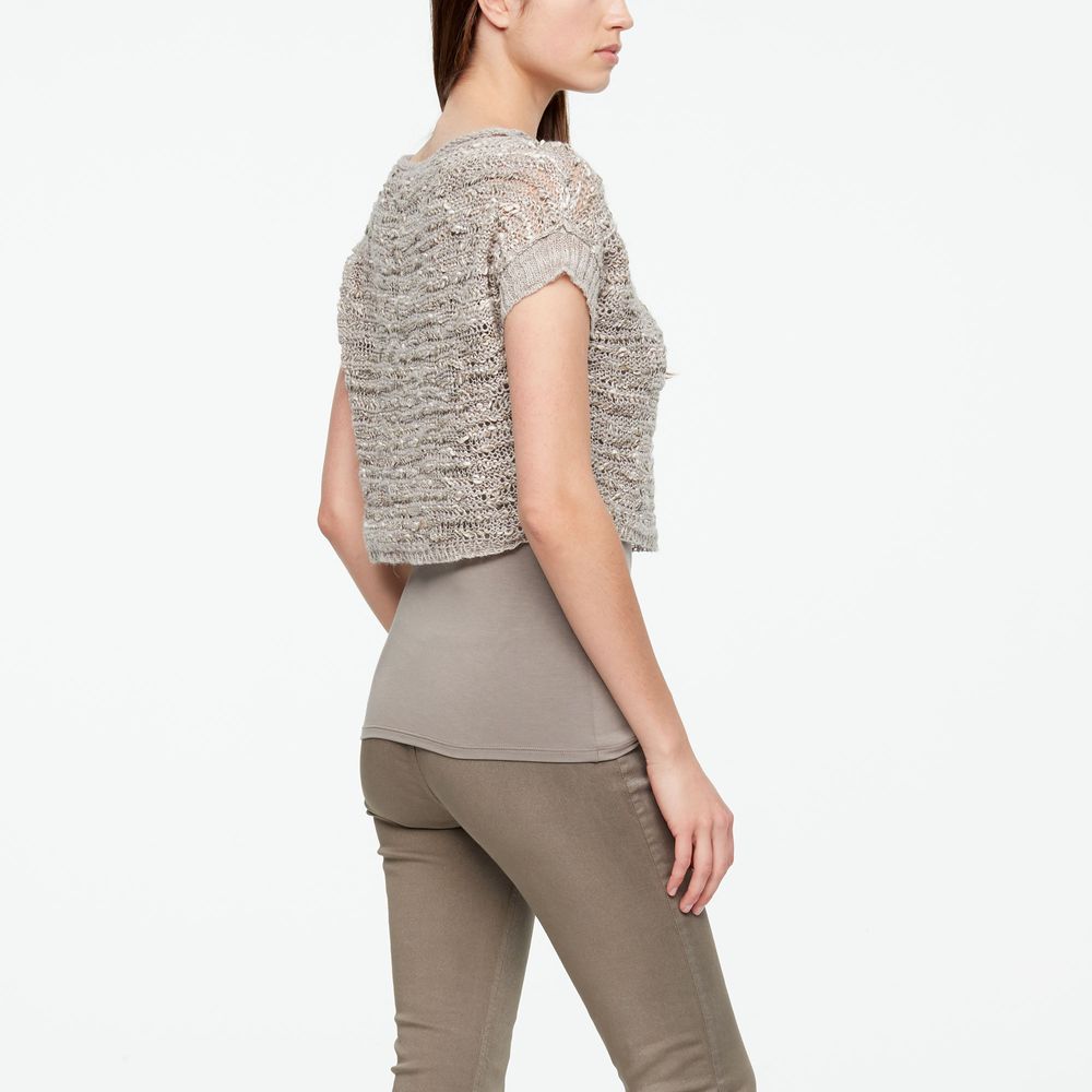 Sarah Pacini PULL COURT - COTON ET LIN