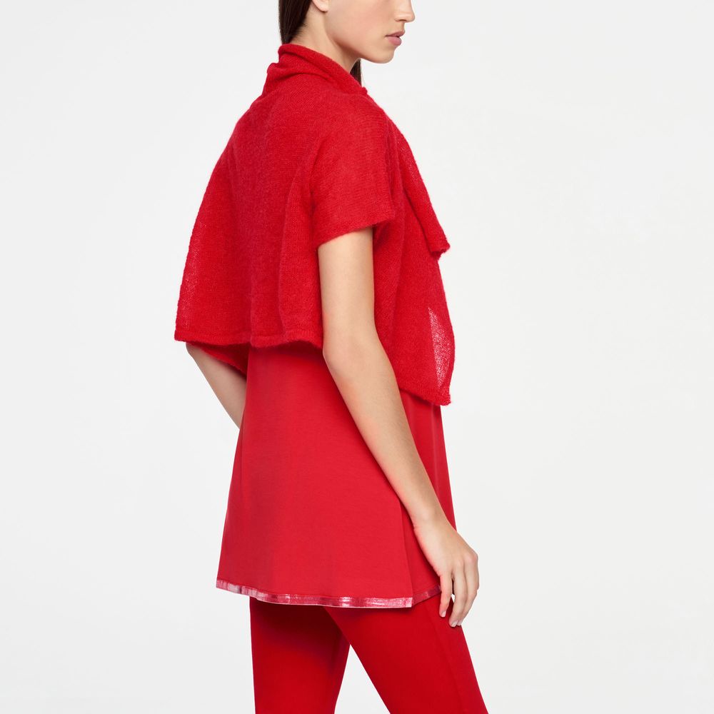 Sarah Pacini KURZER CARDIGAN ULTRA-LEICHTES MOHAIR - KURZÄRMLIG