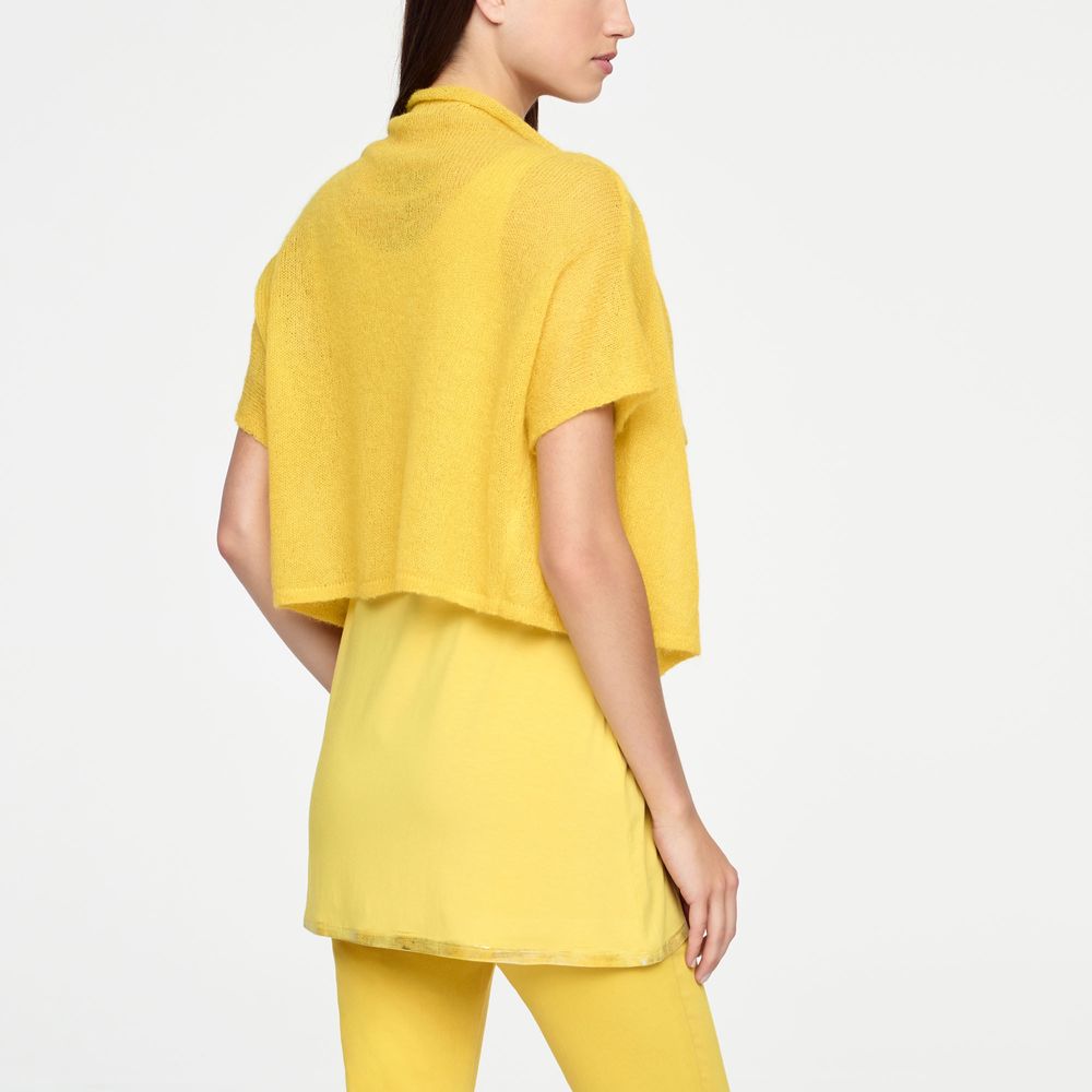 Sarah Pacini KURZER CARDIGAN ULTRA-LEICHTES MOHAIR - KURZÄRMLIG