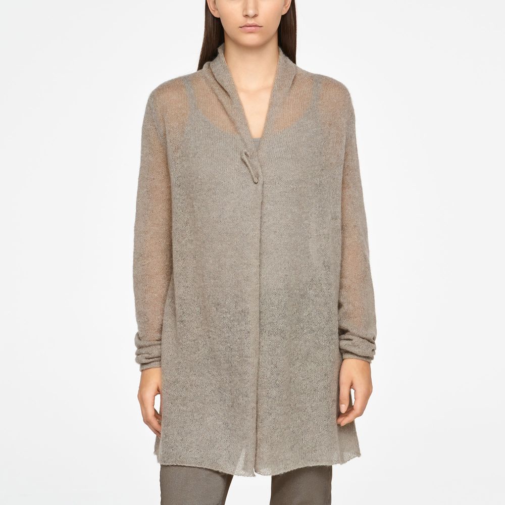 Sarah Pacini LONG MOHAIR CARDIGAN