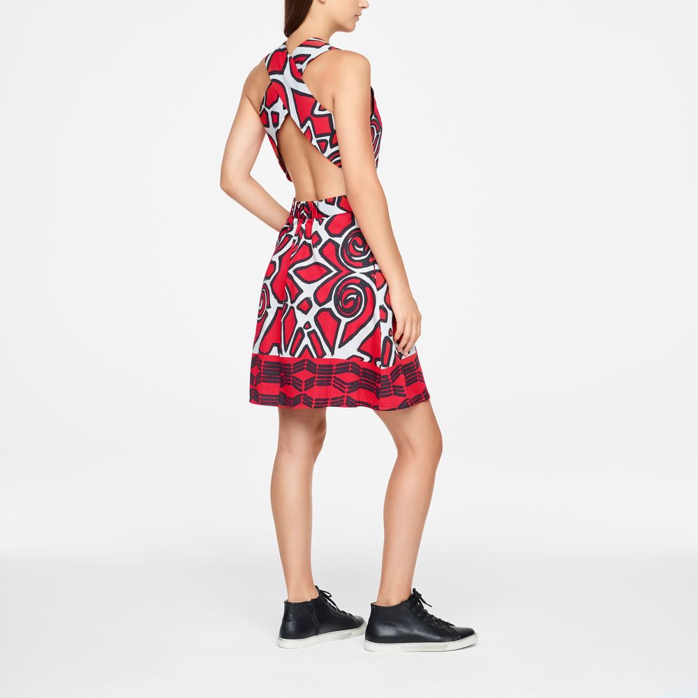Sarah Pacini GRAPHIC DRESS - KNEE-LENGTH