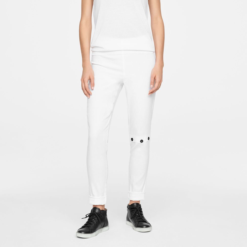 Sarah Pacini LINEN LEGGINGS - KNEE SLIT