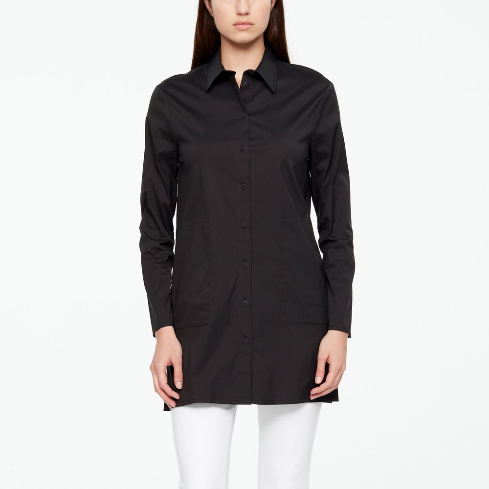 Sarah Pacini LANGE SHIRT - ZIJSPLITS