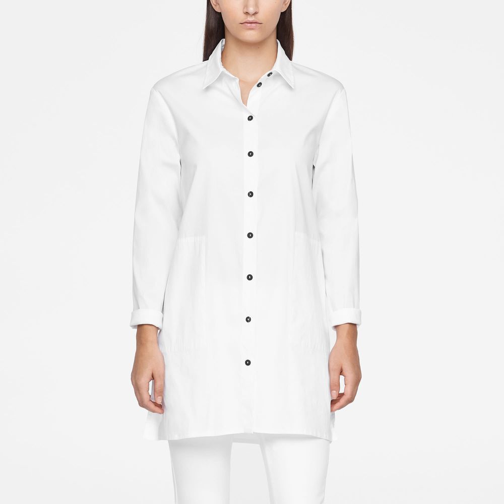 Sarah Pacini LANGE SHIRT - ZIJSPLITS