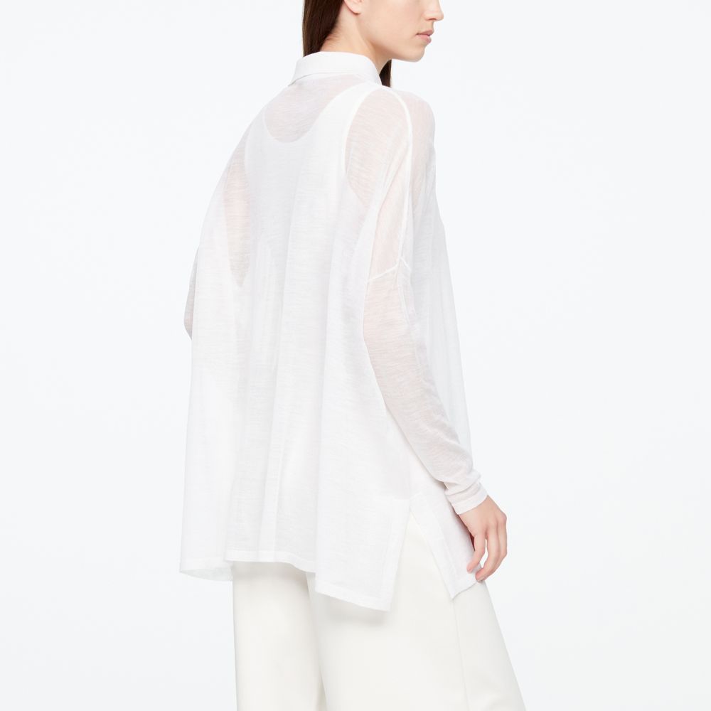 Sarah Pacini CHEMISE - MÉRINO FIN - COL POLO