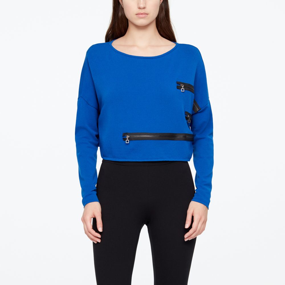 Sarah Pacini KORTE TRUI - RITSDETAILS