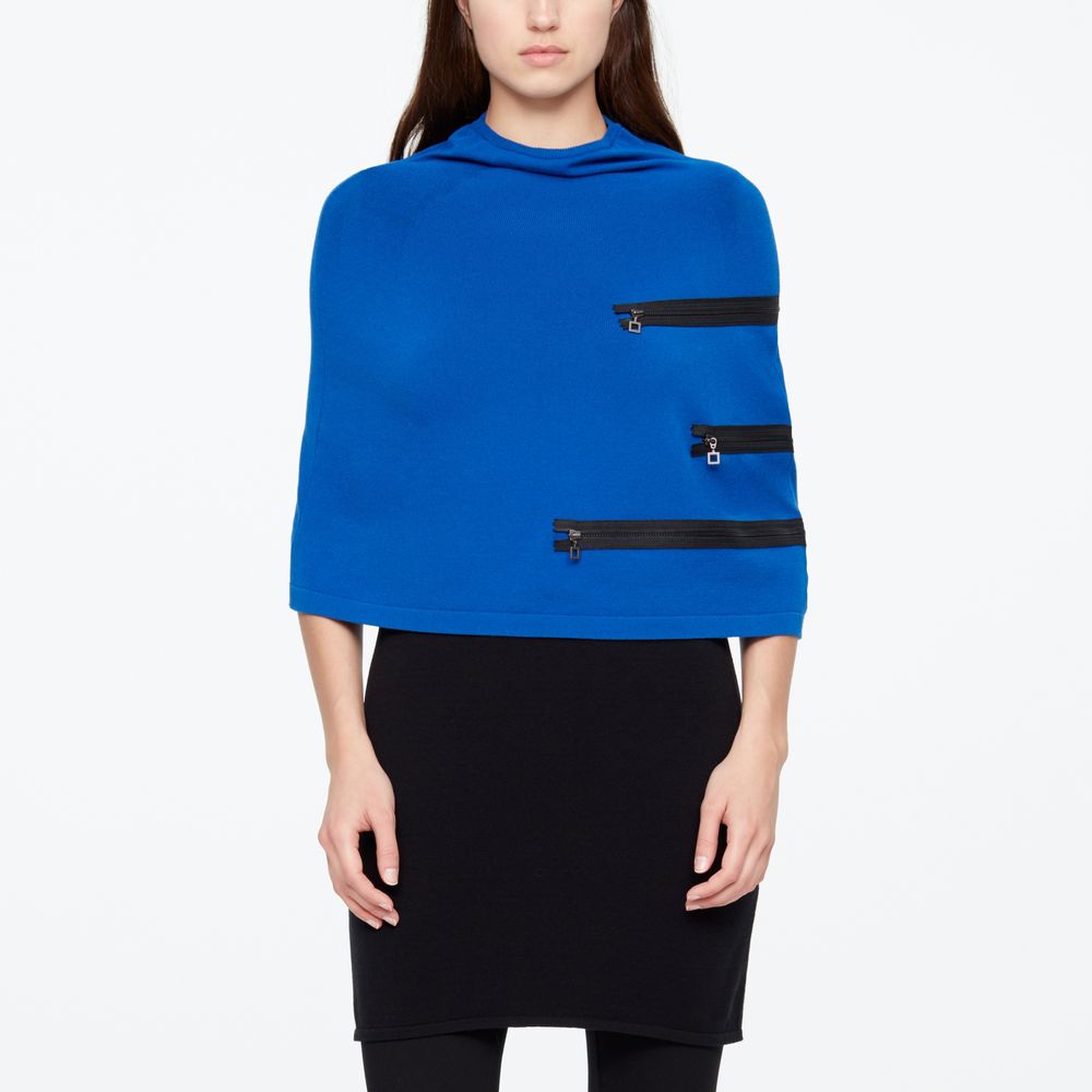 Sarah Pacini PONCHO - RITSDETAILS