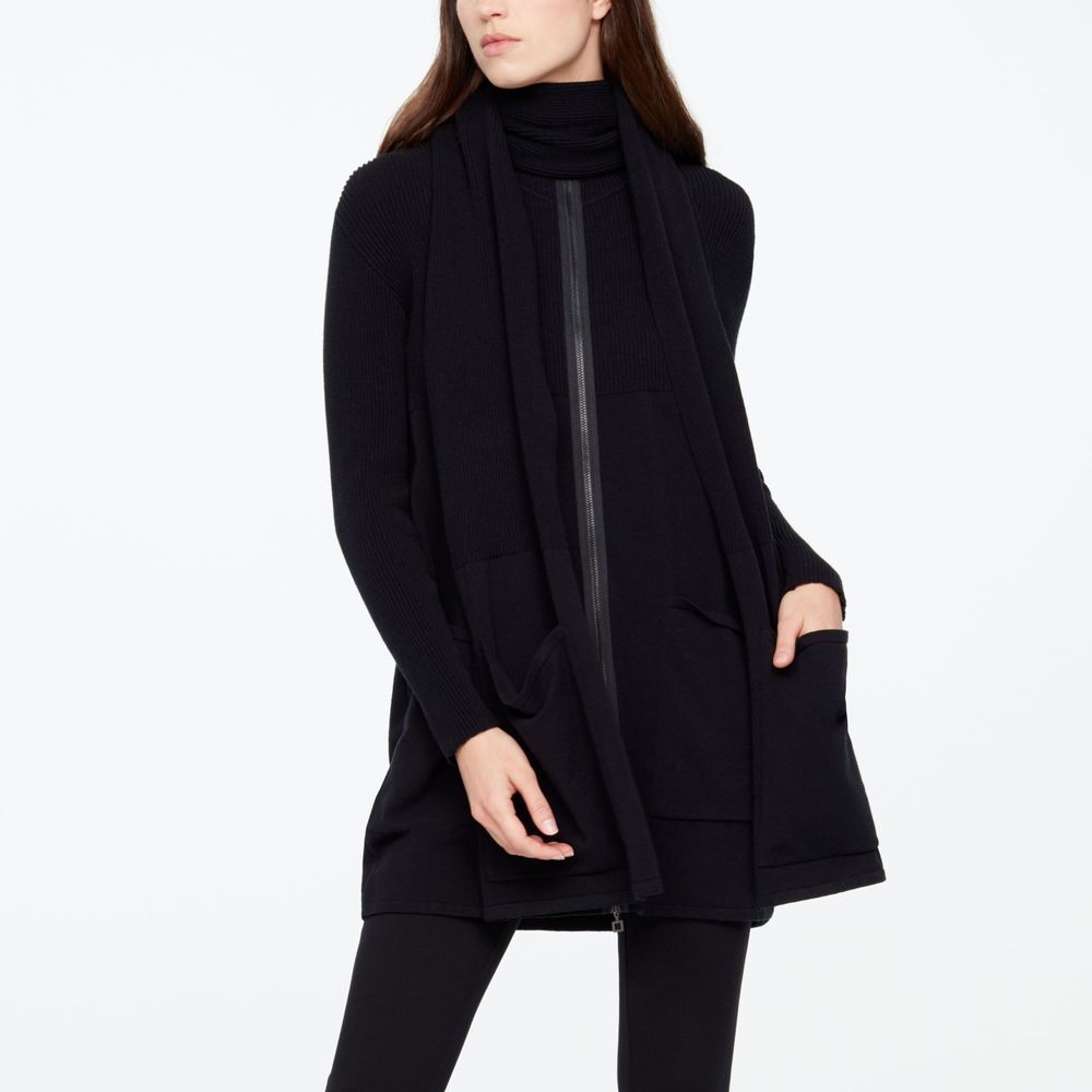 Sarah Pacini SCARF - PATCH POCKETS