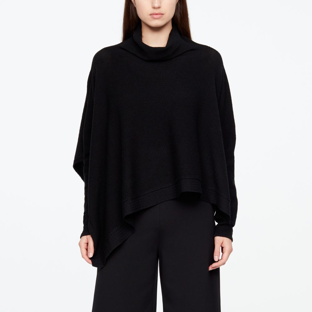 Sarah Pacini FINE WOOL PONCHO