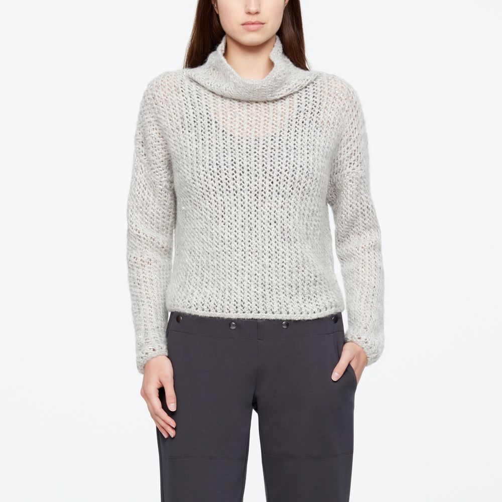 Sarah Pacini PULL BABY ALPACA - COL BÉNITIER