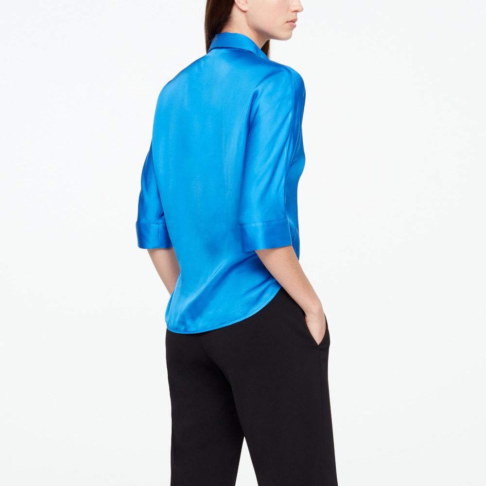 Sarah Pacini SHIRT - SATIN EFFEKT