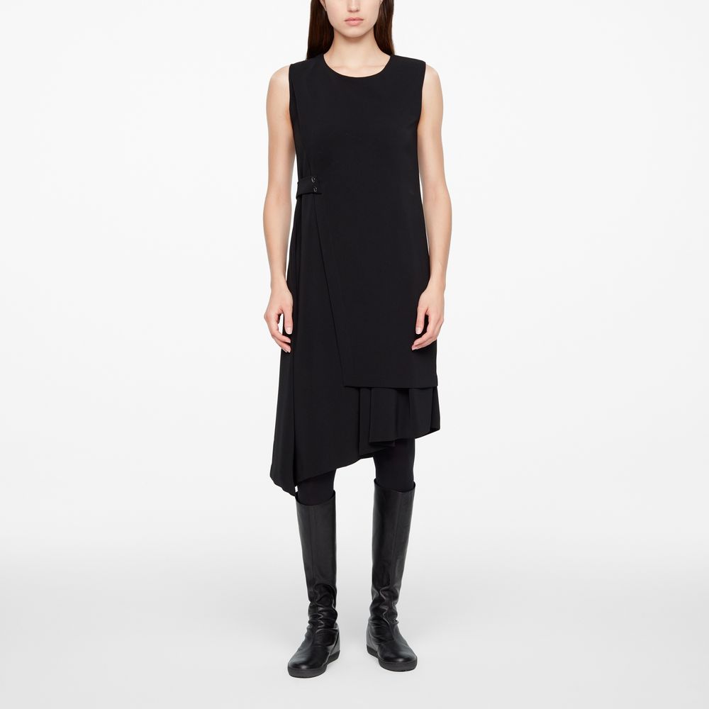 Sarah Pacini PANELED DRESS - CREPE