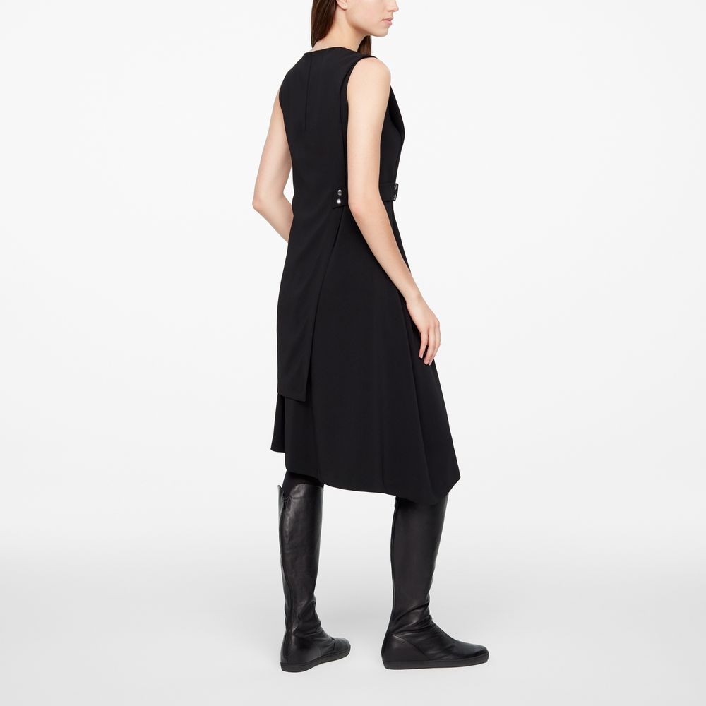 Sarah Pacini PANELED DRESS - CREPE