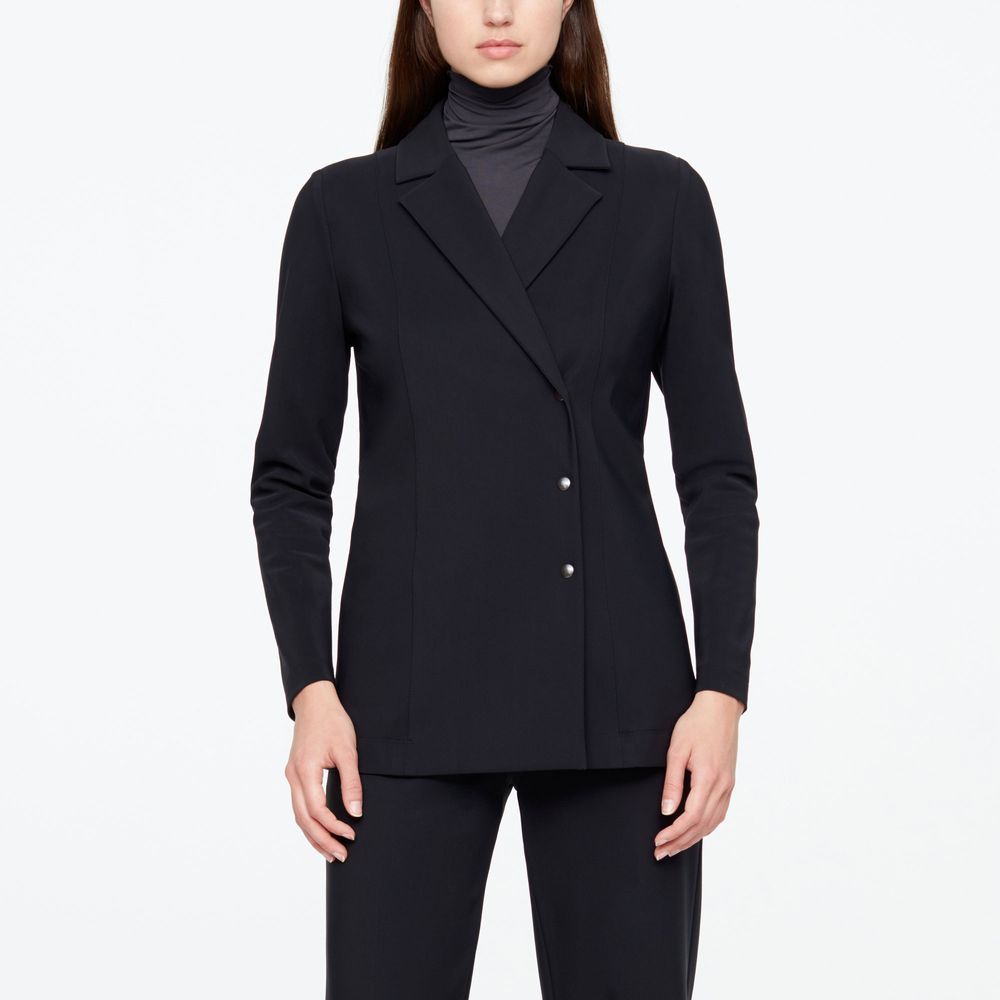 Sarah Pacini LONG JACKET - TECHNO FABRIC