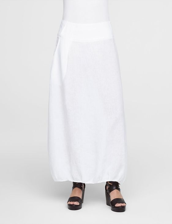 White linen maxi linen skirt by Sarah ...