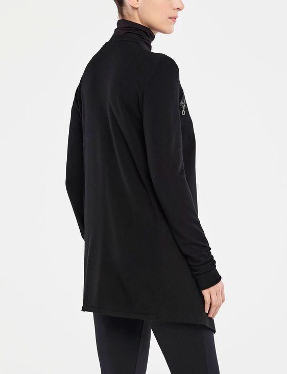 long asymmetrical cardigan by Sarah Pacini