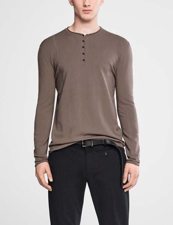 henley style sweater