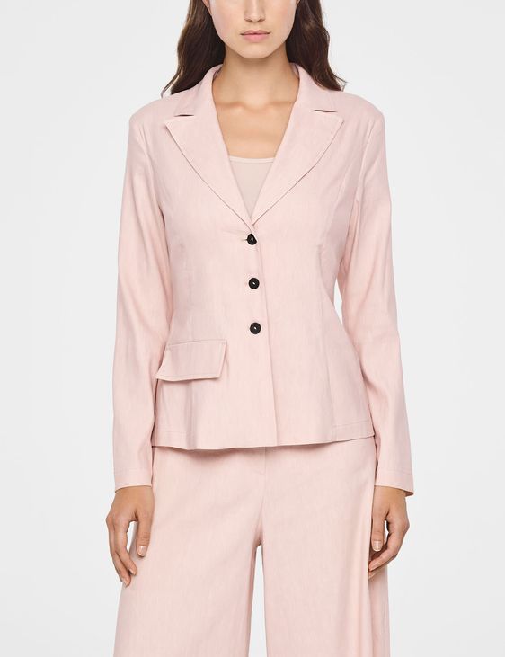 Pink linen summer linen jacket by Sarah Pacini