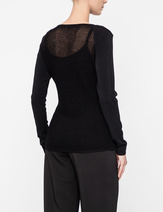 MESH SWEATER - RAGLAN SLEEVES