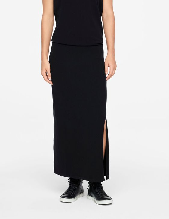 Crinkle Viscose Ombre Tiered Maxi Skirt | Warehouse