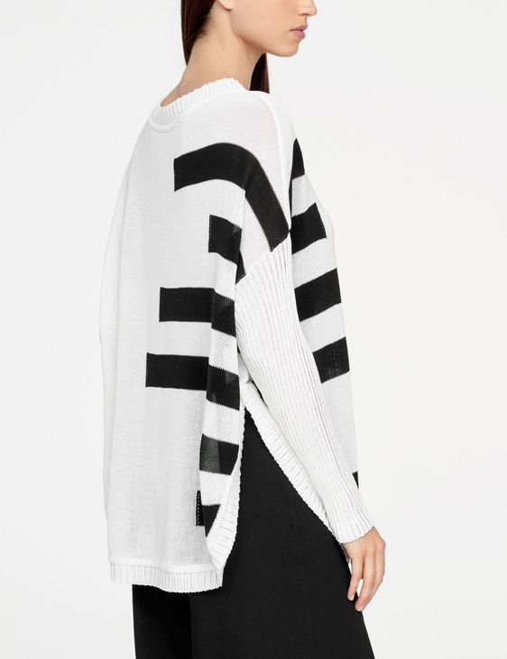 White long sweater - organic cotton by Sarah Pacini