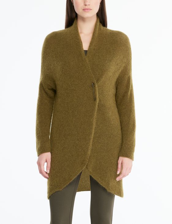 Green mohair cardigan - mohair-merino by Sarah Pacini